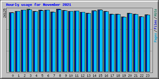 Hourly usage for November 2021