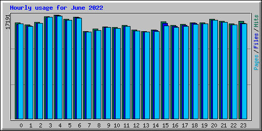 Hourly usage for June 2022